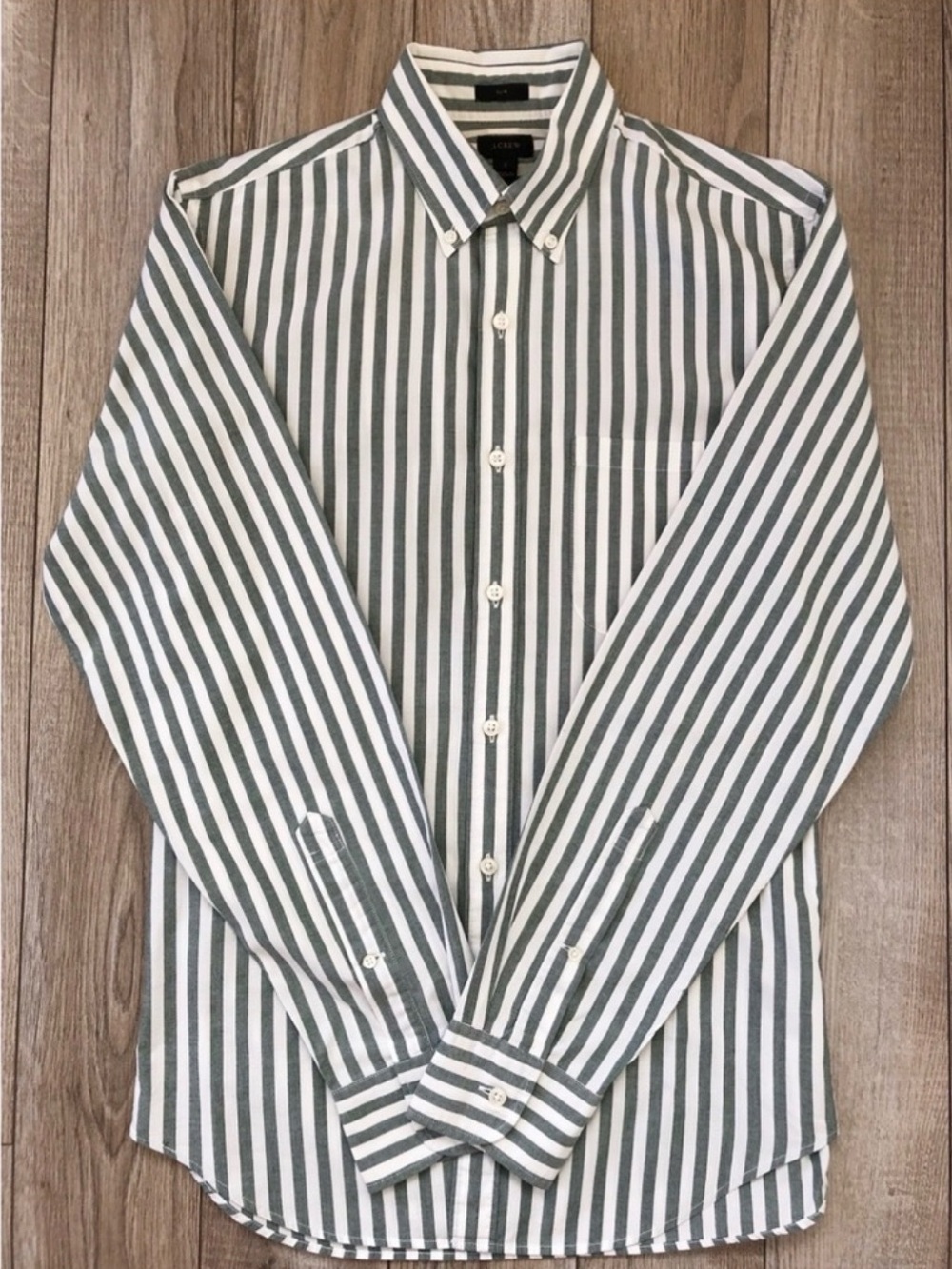 J. Crew Men's Vertical Stripe Button-Down Shirt